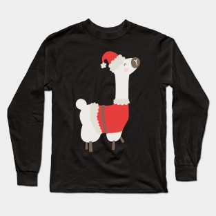 Christmas llama Long Sleeve T-Shirt